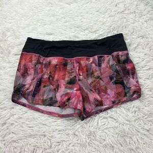 Lululemon Run Times Short II *4" Sun Dazed Multi Pink / Super Dark